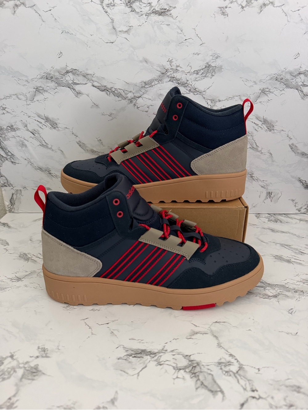 Adidas Hoops 4.0 Mid Winterized Insulated Casual Shoes Boots Men’s Size 12